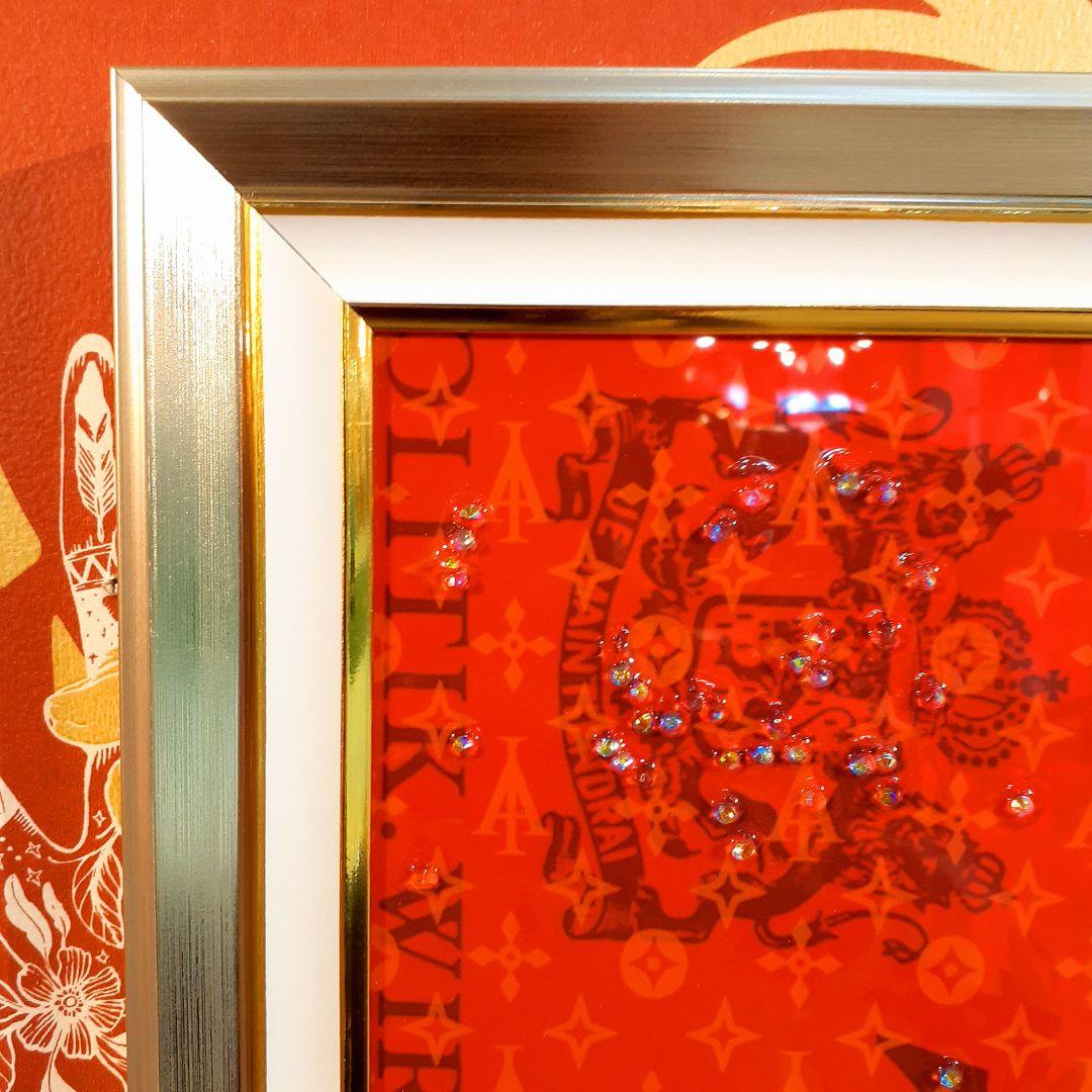 輸入雑貨　天然水晶石　クリスタルアート　『CHANEL』等　ブランドロゴ　宝石