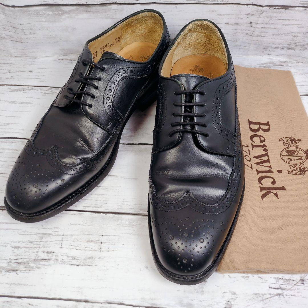 U*D様 【Berwick1707】バーウィック ウィングチップ ブラック 25