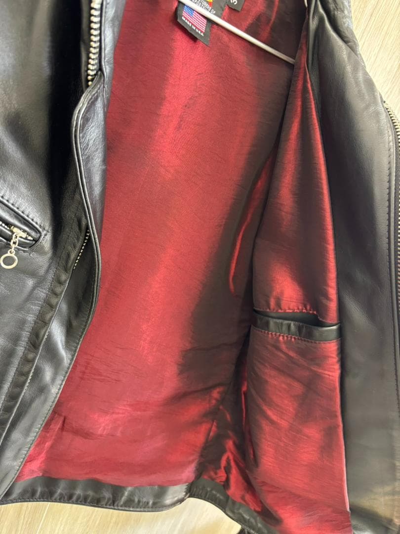 美品 Schott 641XX シングルライダースジャケット 38 ブラック