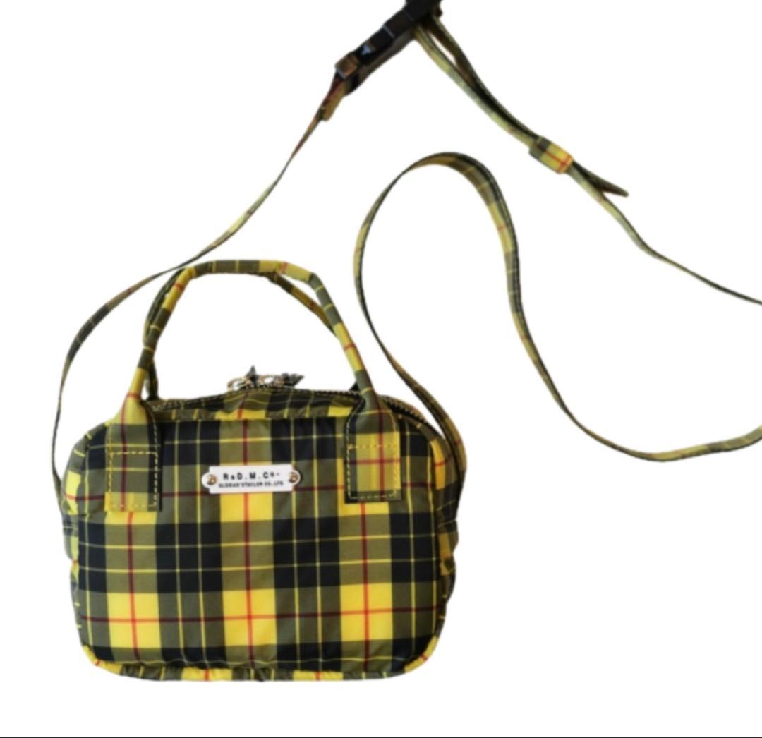 R&D.M.Co-今期新品未使用タータンチェックグロッサリーミニショルダーバッグ