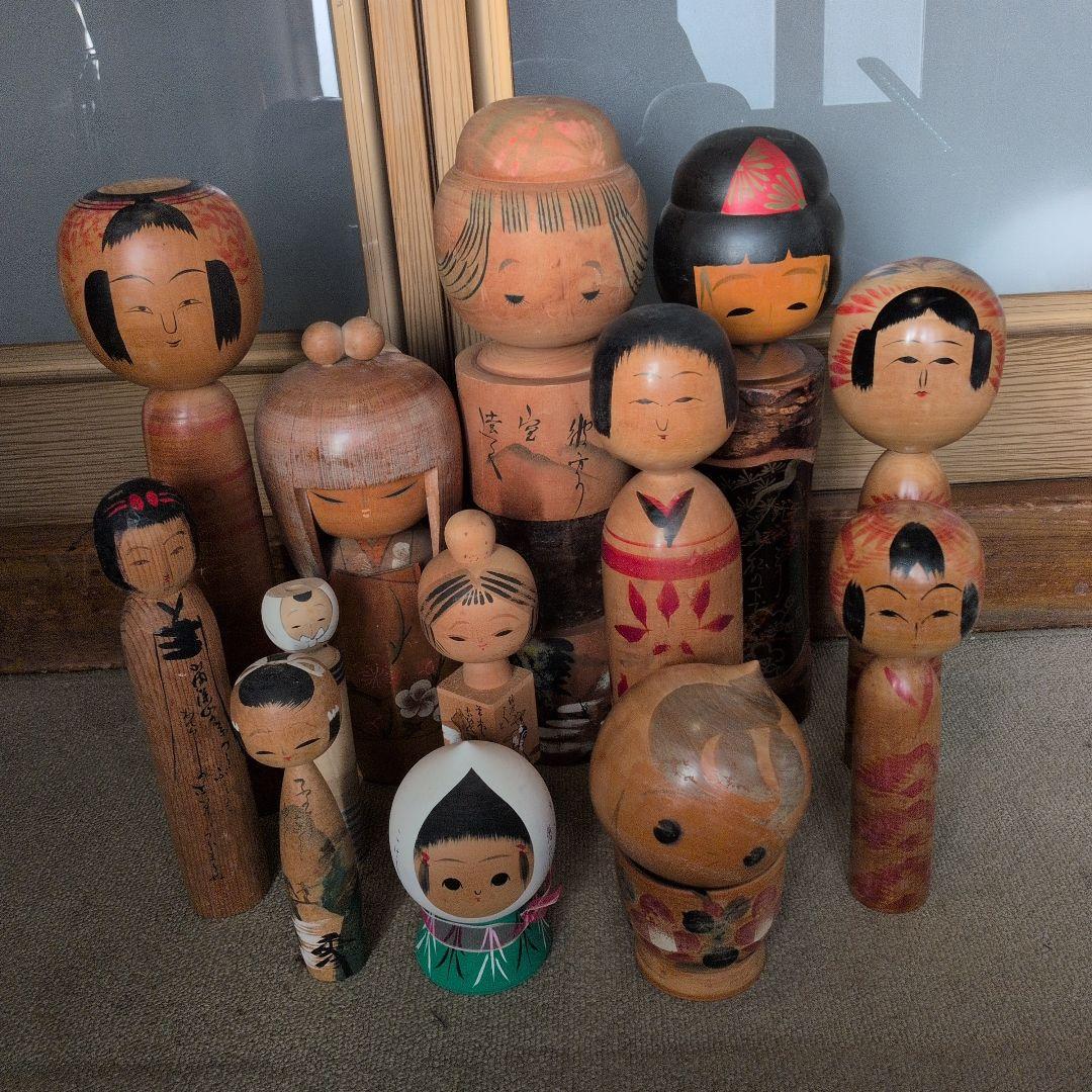 木製こけし人形セット