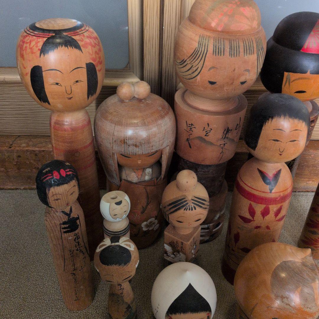 木製こけし人形セット