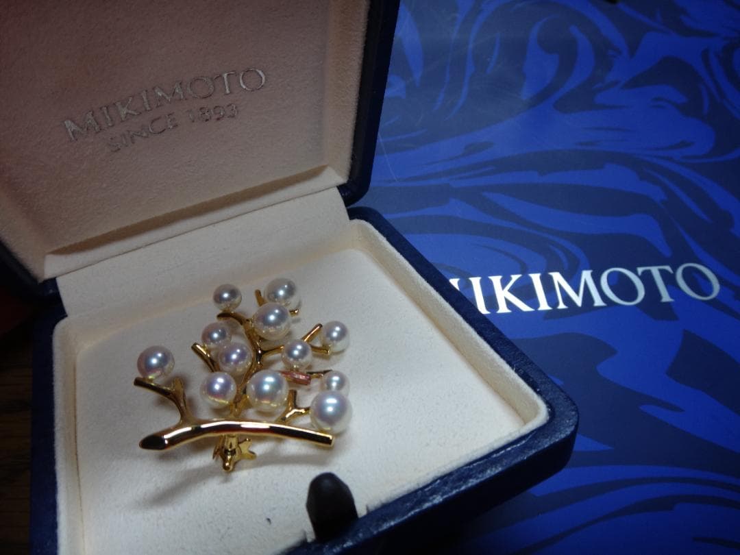 ミキモト　MIKIMOTO　K18ブローチ 幸福の木　ラージ　Yumi2810様