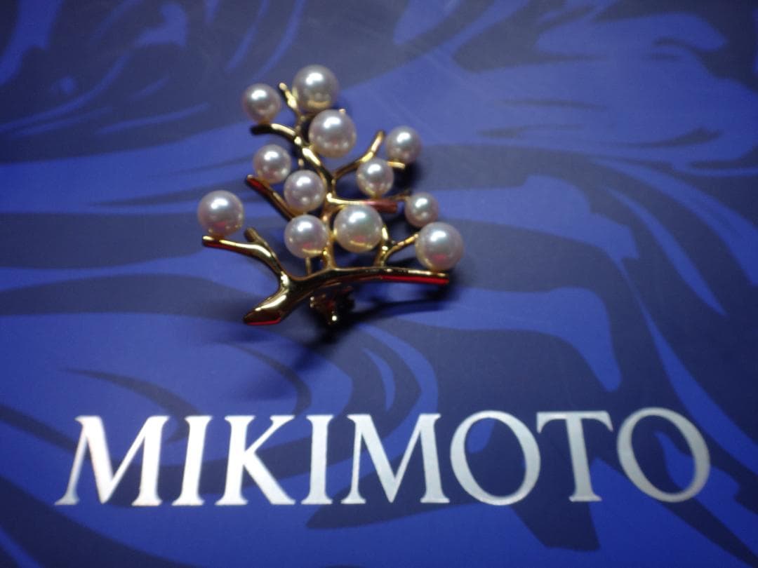 ミキモト　MIKIMOTO　K18ブローチ 幸福の木　ラージ　Yumi2810様