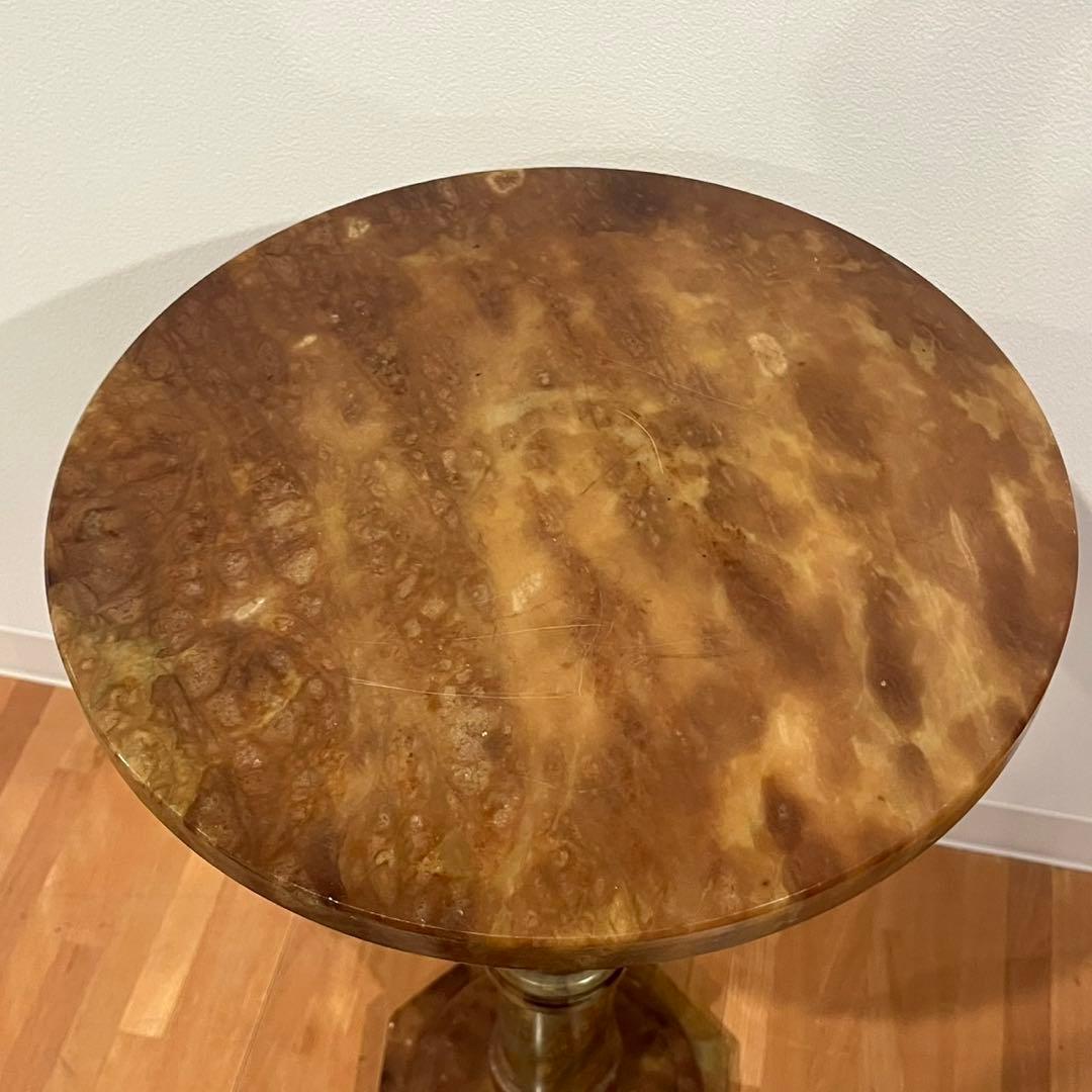 レアデザイン 大理石 テーブル サイドテーブル アンティーク