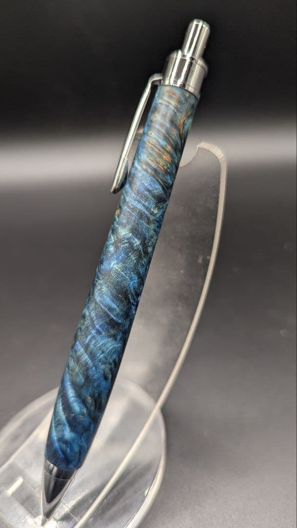 366ペン工房翌檜　スタビライズドウッドバーチバール　木軸シャーペン　ボールペン