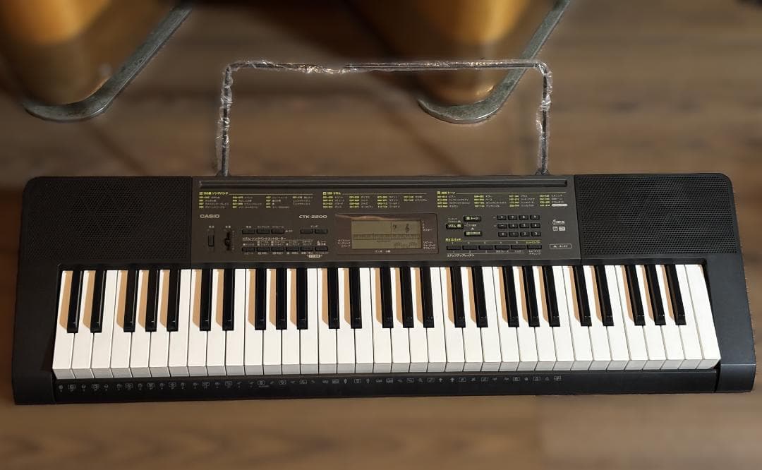 ＜CASIO＞ 電子キーボード　CTK-2200　61鍵　USB端子搭載