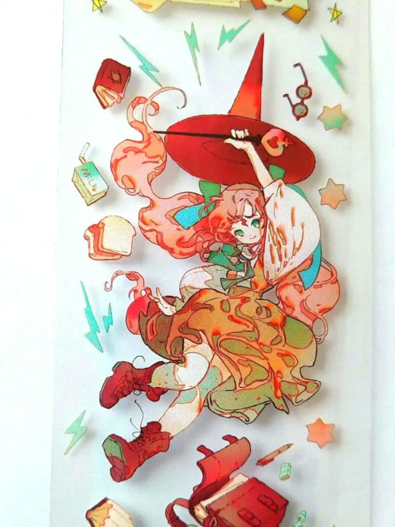 J87＃魔女小甜心(PET)田小宝的星空切り売り海外人物マステ女の子