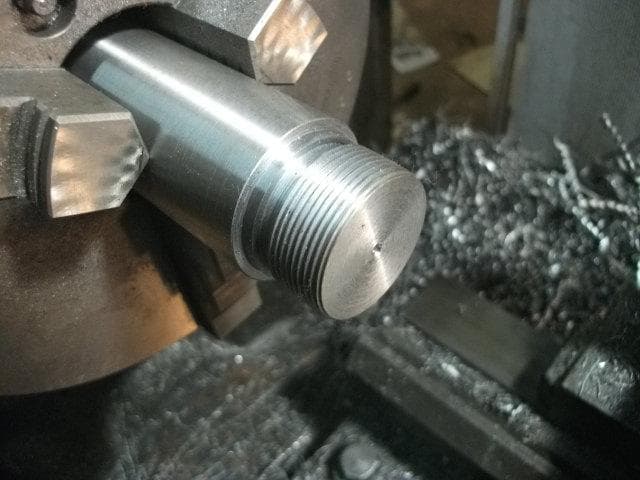 H/D用39ΦフォークジョイントM34P1.5　150ミリ延長メッキ仕上送料無料