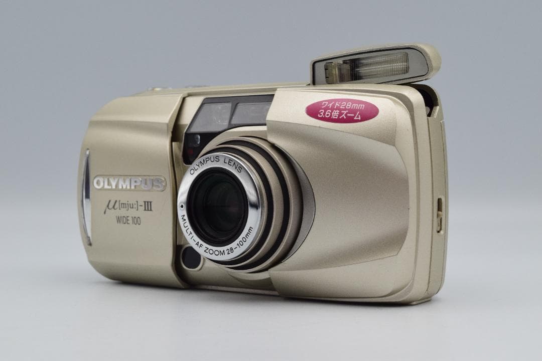 OLYMPUS μ[mju:]-III WIDE 100 ゴールド #CP061