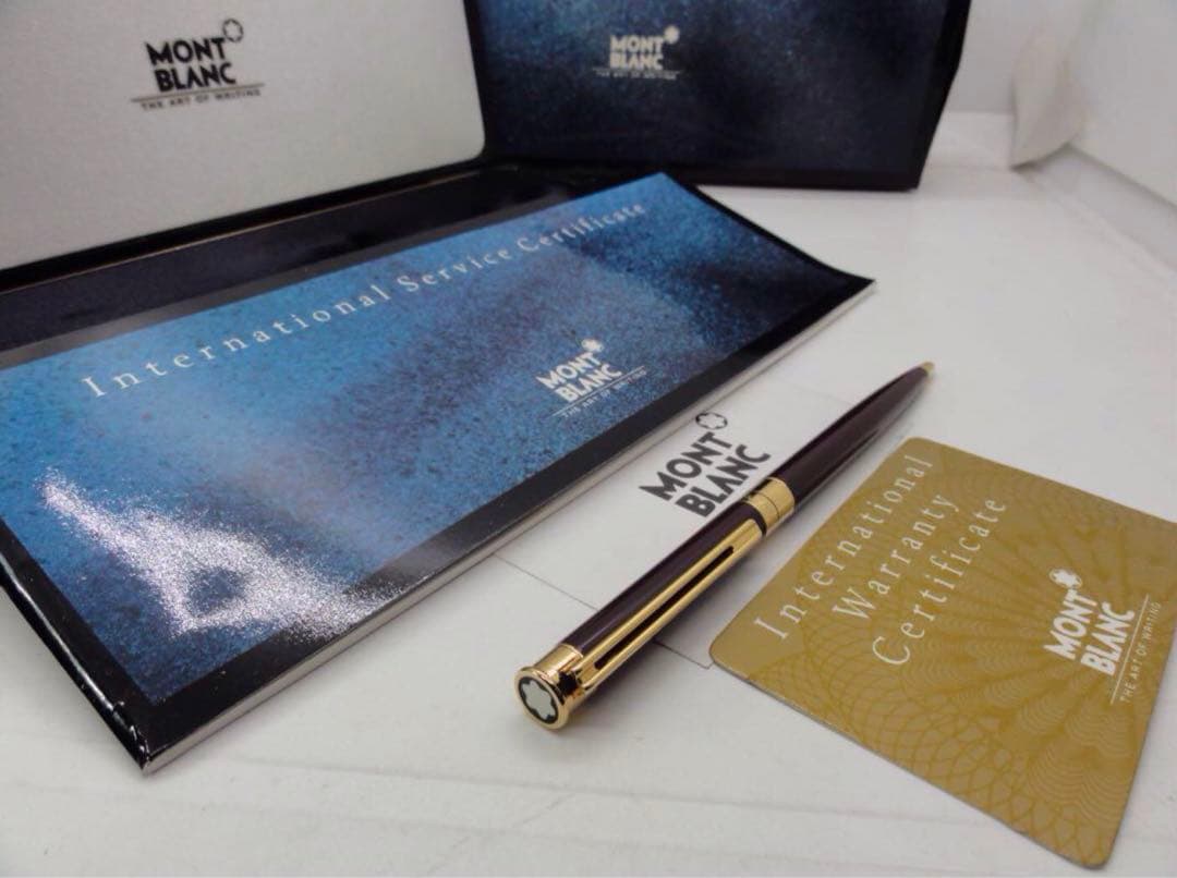 入手困難レアな銘品！ノブレス・エレガンス・ボルドーカラー★モンブラン　ボールペン