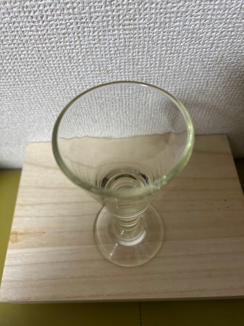 舩木倭帆　作　クリア　ワイングラス　Shizuサイン入り