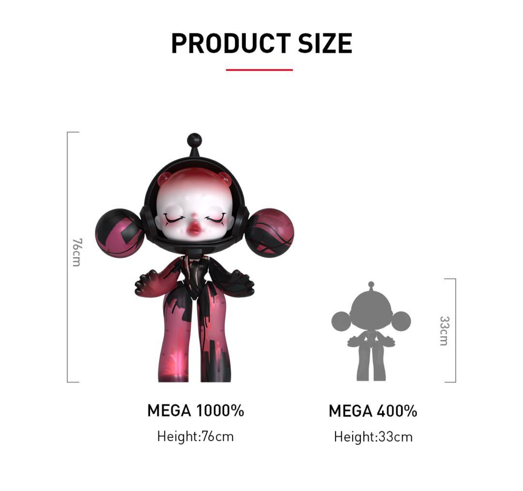 MEGA α SKULLPANDA 1000% Red Crystal正規品全新