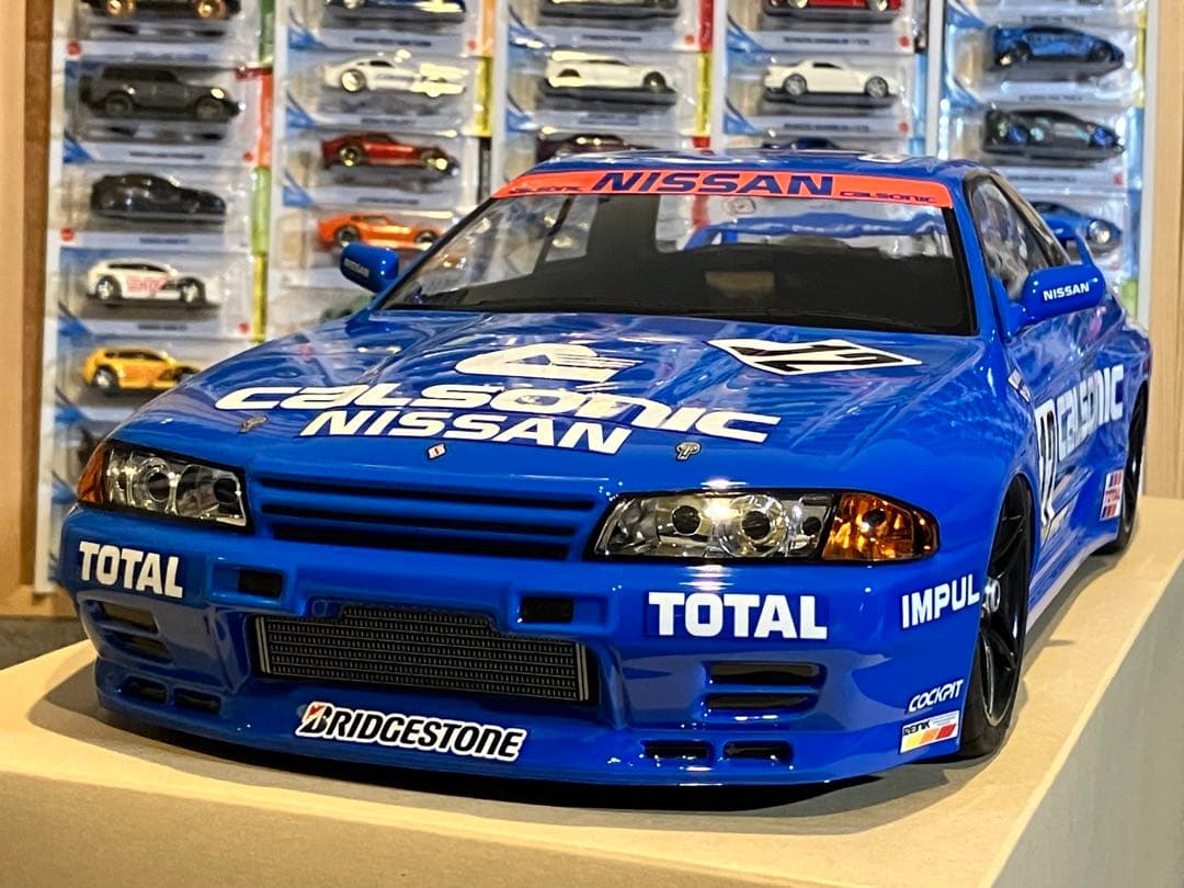 タミヤ ラジコン 日産スカイラインGT-R 塗装済 スペアボディ R32 ブルー
