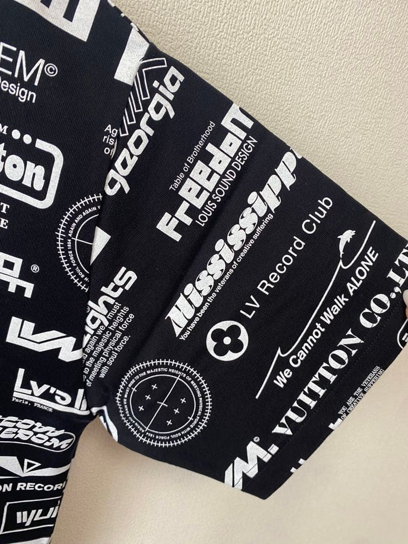 極美品　即日発送　人気　ルイヴィトン tシャツ ヴァージルアブロー　ブラック