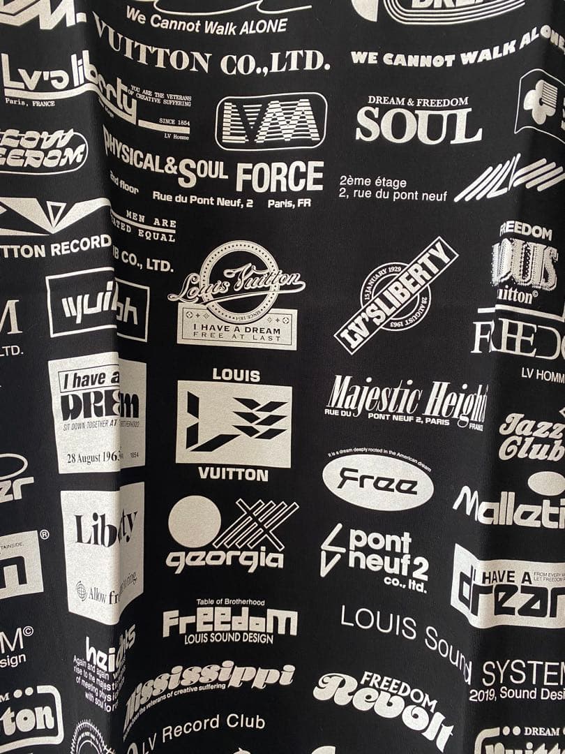 極美品　即日発送　人気　ルイヴィトン tシャツ ヴァージルアブロー　ブラック