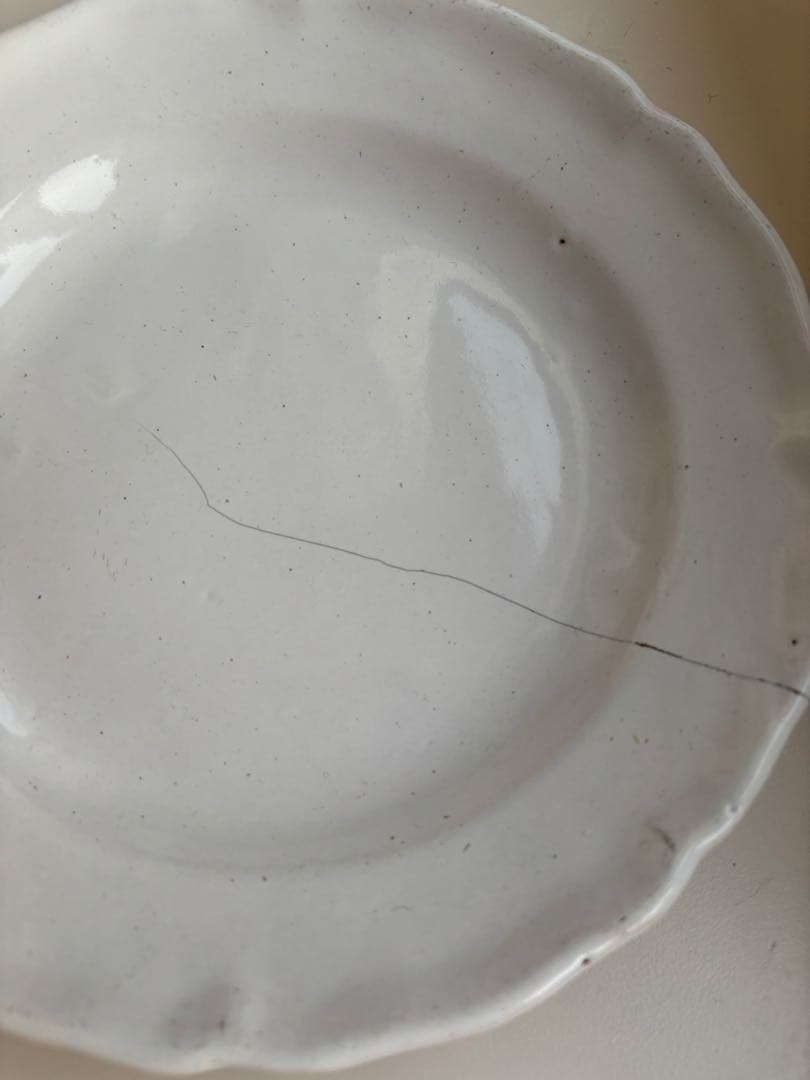 ヴァラージュ アンティークプレート 1877年製 ホワイト