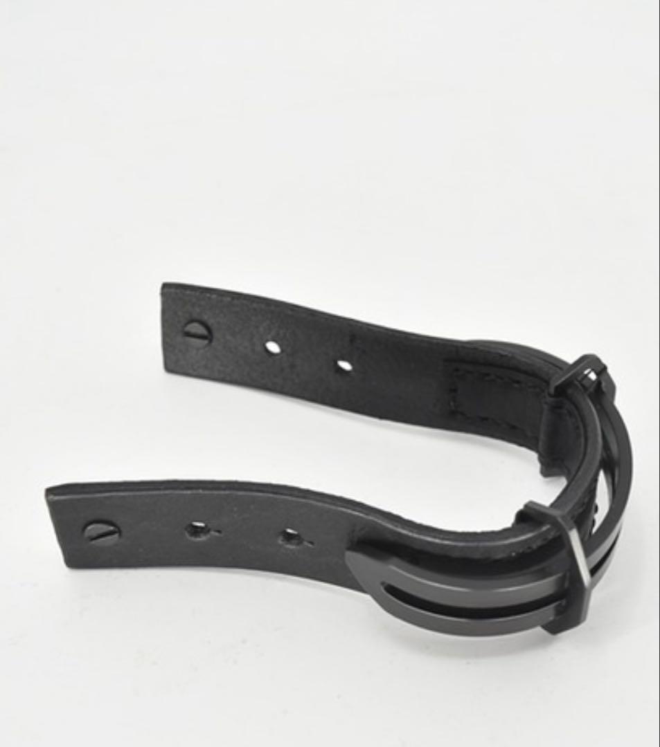 美品！！ユリウス24SSベクトルレザーブレスレット　ブラック