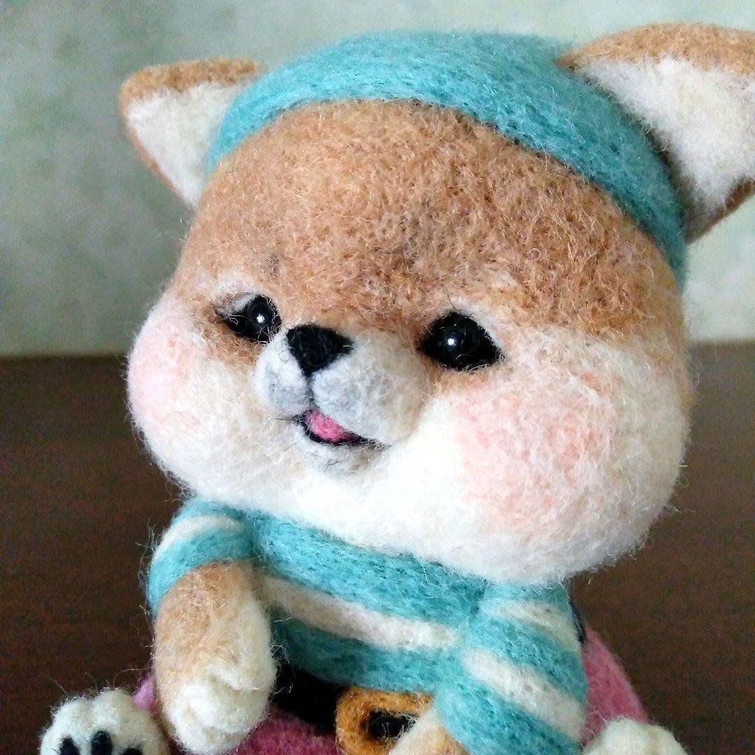 羊毛フェルト　作家さま　ハロウィーン　ぬいぐるみ　アートドール　豆柴　柴犬　❤