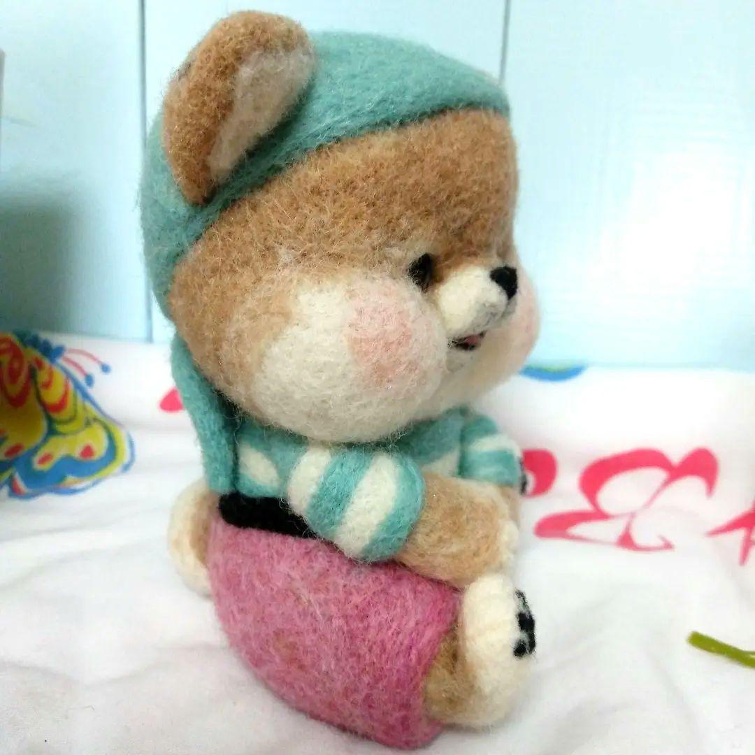 羊毛フェルト　作家さま　ハロウィーン　ぬいぐるみ　アートドール　豆柴　柴犬　❤