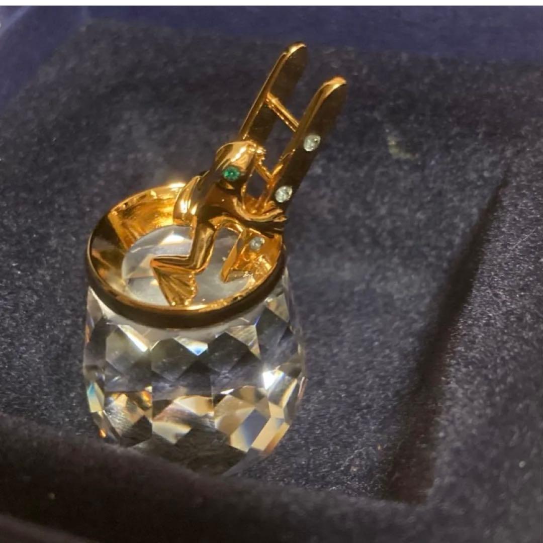 スワロフスキー　ウェザーフロッグ　かえる　ハシゴ