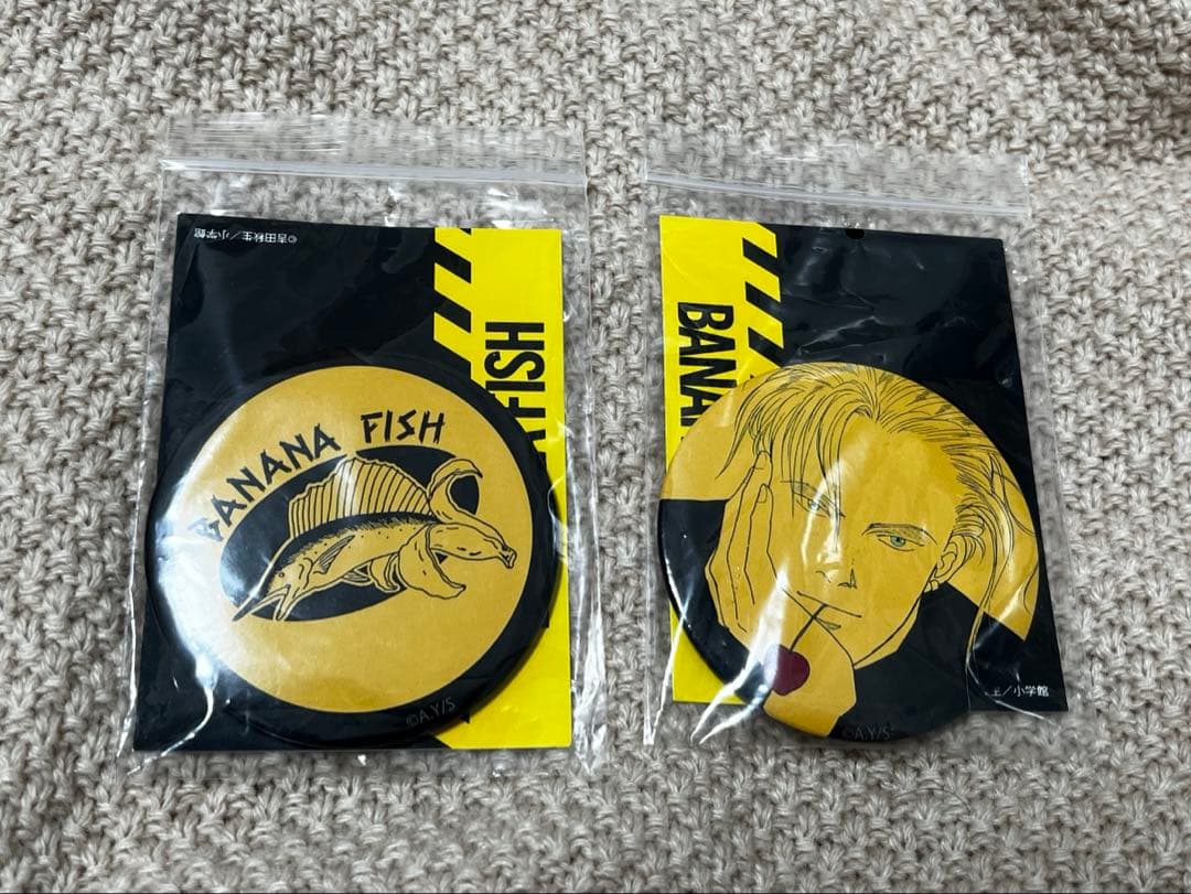 BANANAFISH バナナフィッシュ アベイル 缶バッジ　２点セット　アッシュ