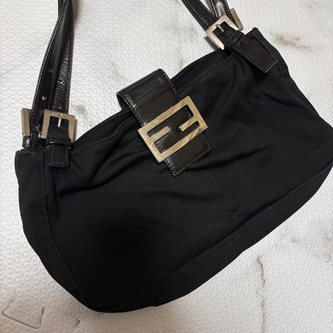 希少 フェンディ マンマバケット コットンジャージー ロコ金具 ワンショルダー