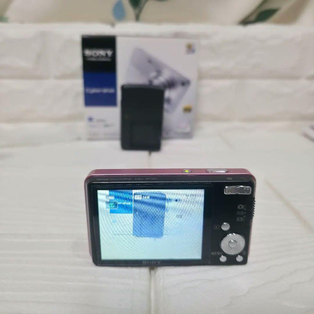 357【美品】SONY Cyber-shot DSC-W350 ピンク コンデジ