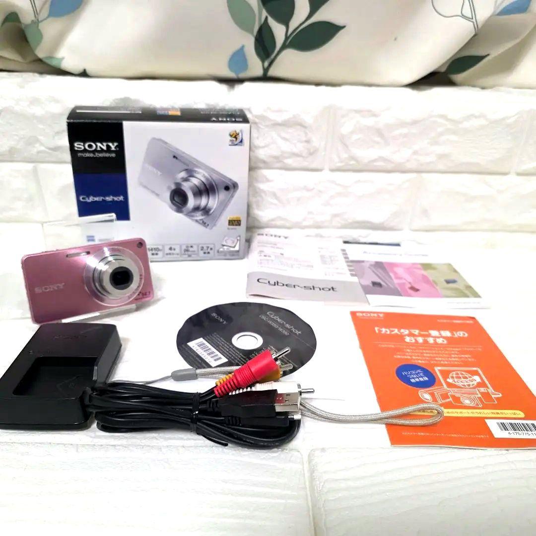 357【美品】SONY Cyber-shot DSC-W350 ピンク コンデジ