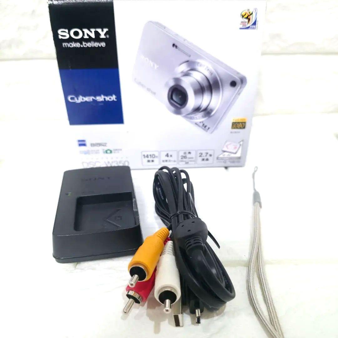 357【美品】SONY Cyber-shot DSC-W350 ピンク コンデジ