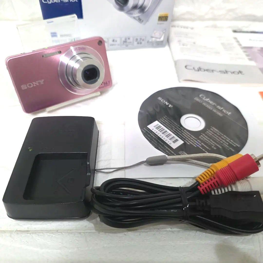 357【美品】SONY Cyber-shot DSC-W350 ピンク コンデジ