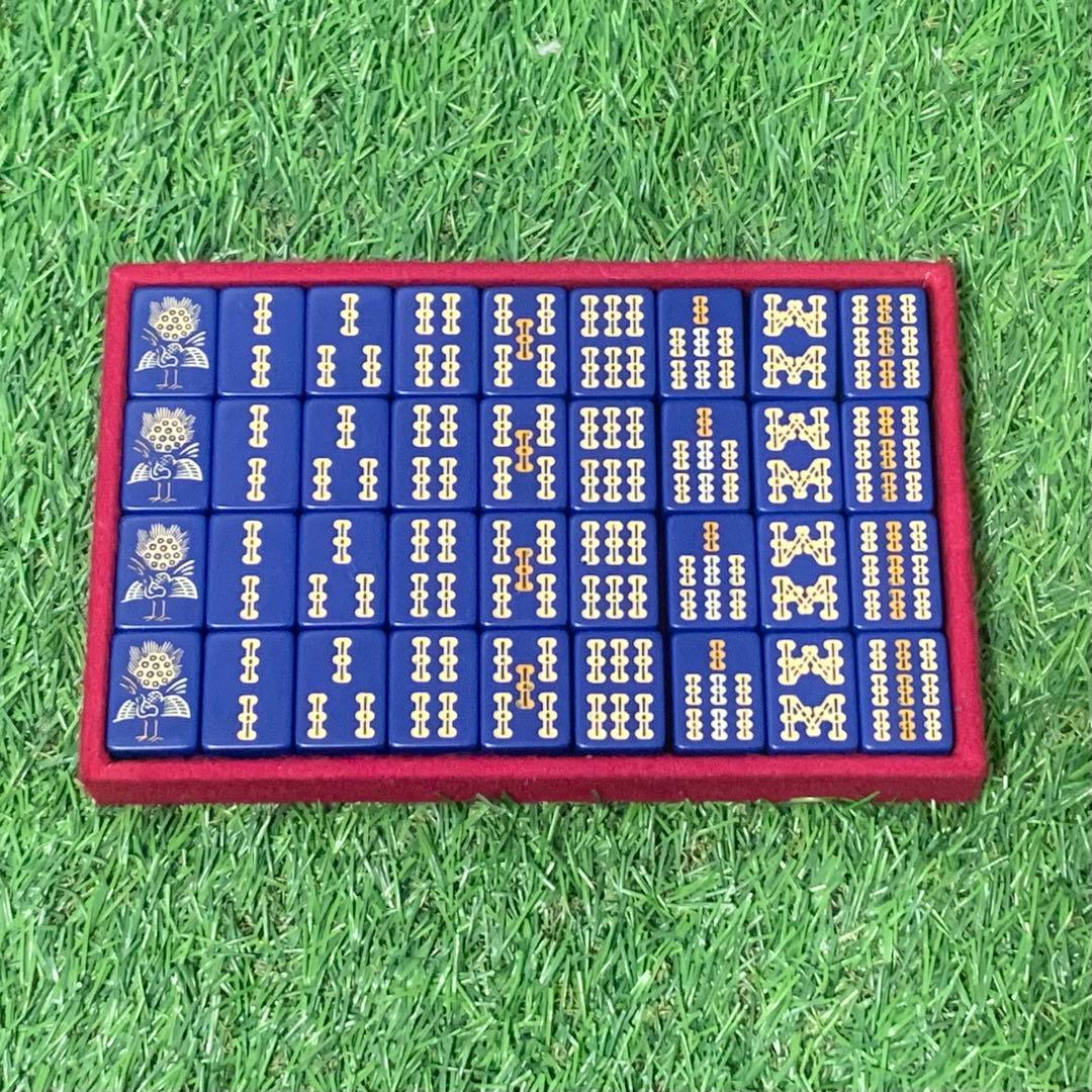 良品 希少全青牌 麻雀牌 キングバードケース TAKARA 五筒王冠