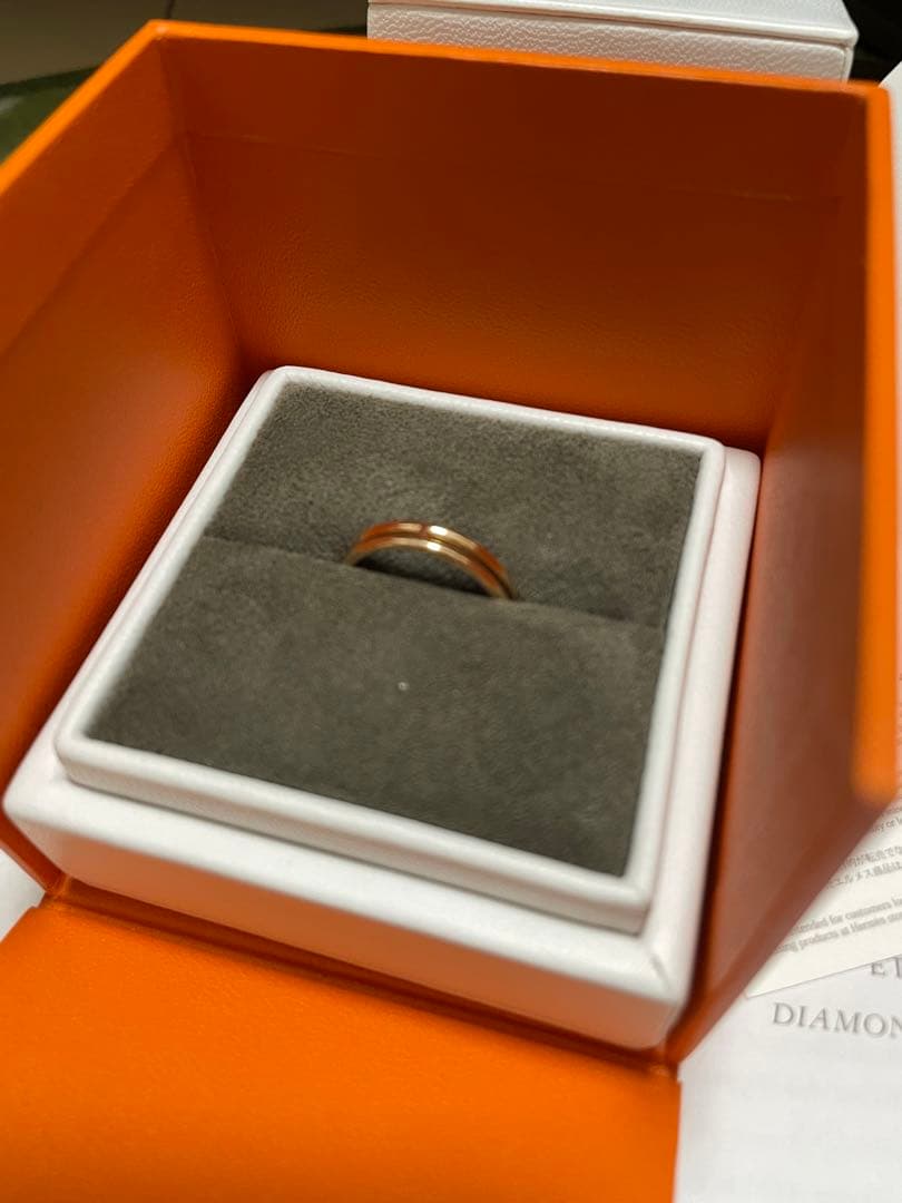 ［値下げ］エルメス　アリアンヌ　ピンクゴールド　15号