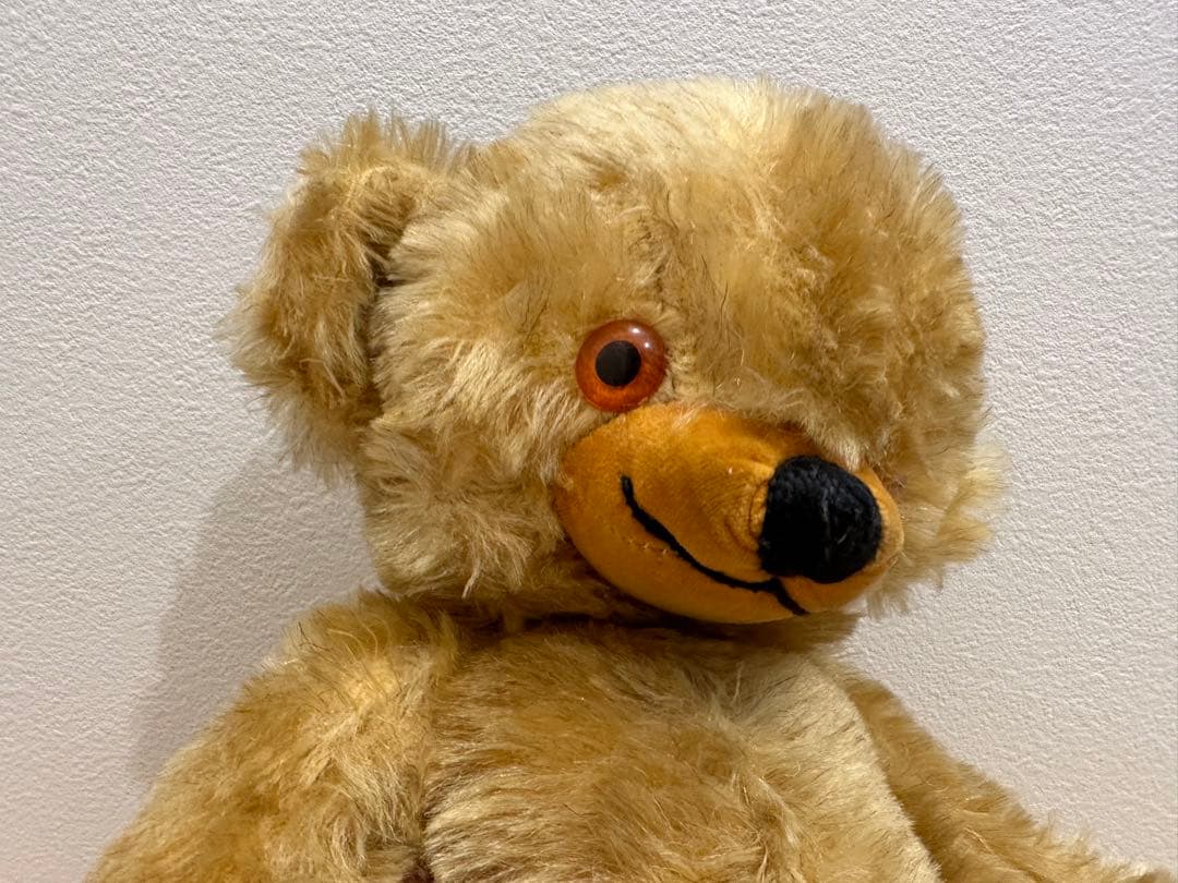 ヴィンテージ チーキー メリーソート ゴールド モヘア アンティーク テディベア