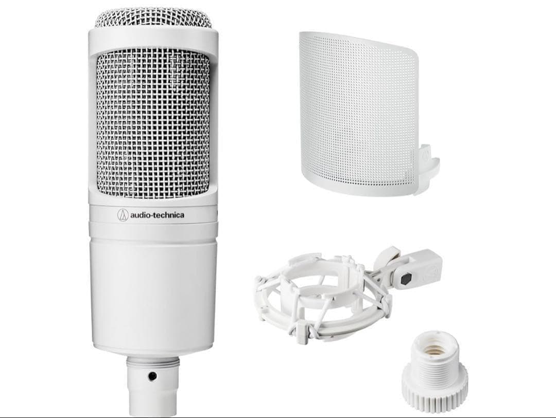 512444未使用品オーディオテクニカ AT2020 CWH コンデンサーマイク