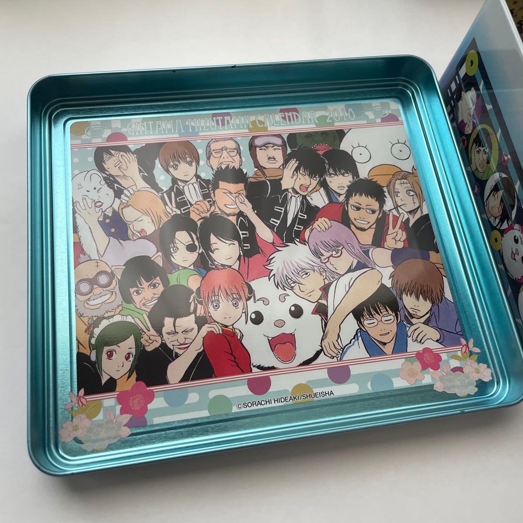 レア【使用済】銀魂　2018 缶入り日めくり　コミックカレンダー 水魂カレンダー