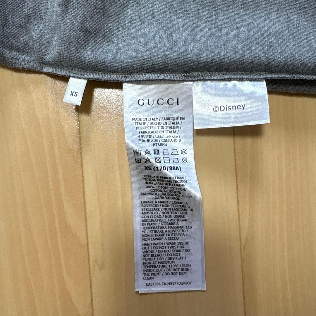 【*神様 GUCCI ミッキーマウス Tシャツ グレー