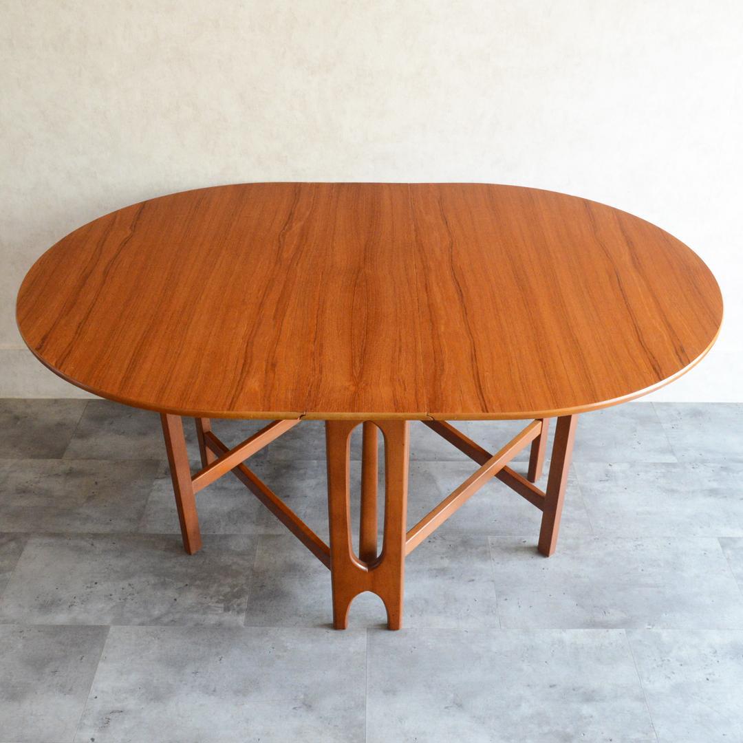 Jentique ヴィンテージ ゲートレッグ ダイニングテーブル オーバル