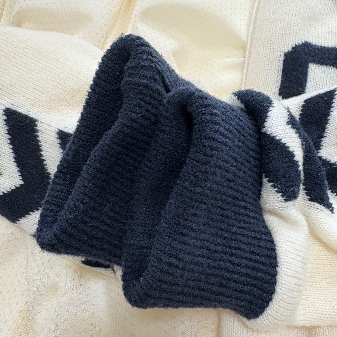 【極美品✨】パーリーゲイツ　ニットジャケット　ブルゾン　ジップアップ