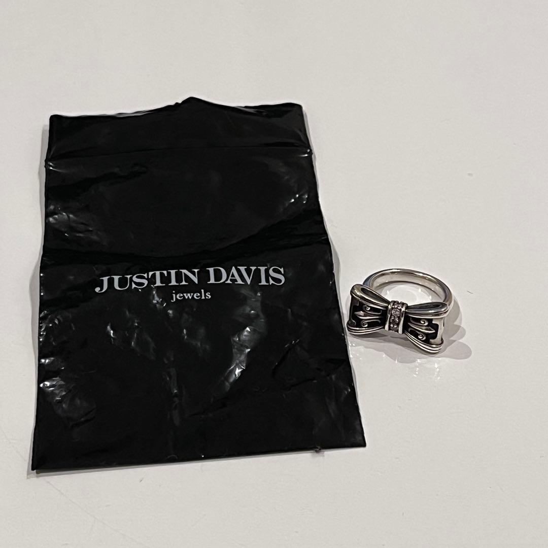 Justin Davis リボンリング指輪 クリア・12号 2