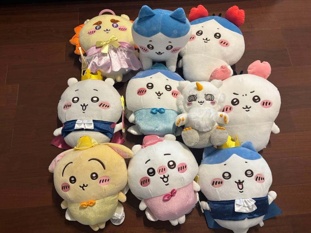 【10点セット】ちいかわ　プライズぬいぐるみ　妖精、カニ、ハピバ、てんし