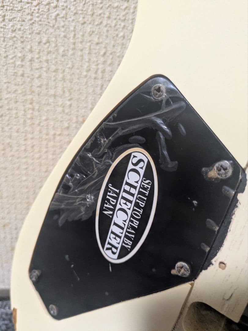 エレキギター アイボリー ハムバッカー Schecter blackJack