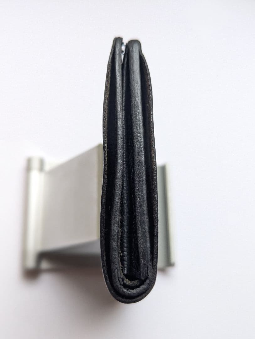 イルビゾンテ IL BISONTE 手帳型 2つ折り財布 ブラック 男女兼用