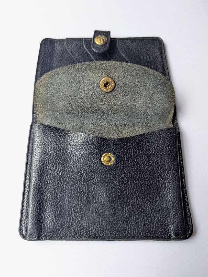 イルビゾンテ IL BISONTE 手帳型 2つ折り財布 ブラック 男女兼用