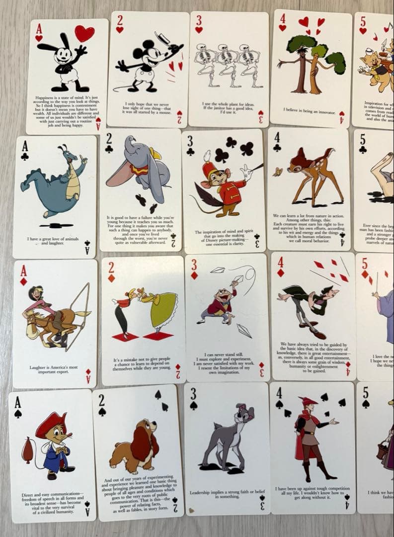 ディズニーストア25周年記念 非売品トランプ コンプリート