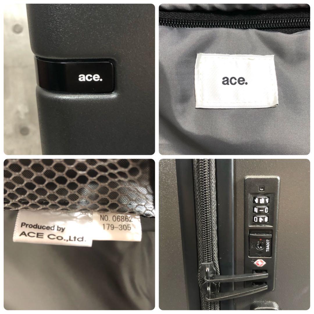 ace.　コーナーストーン2Z　スーツケース　ブラック　TSAロック　48L