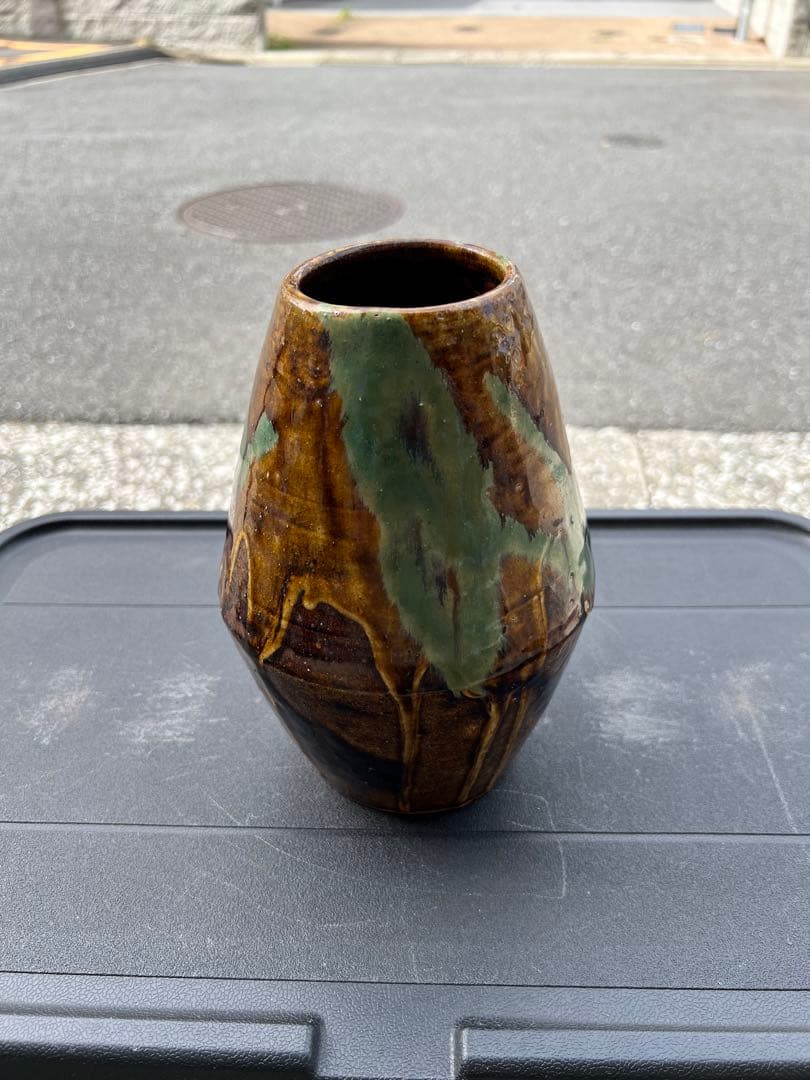 花器 花瓶 骨董品 益子焼 小鹿田焼 民藝 古美術 古道具 用の美 アンティーク