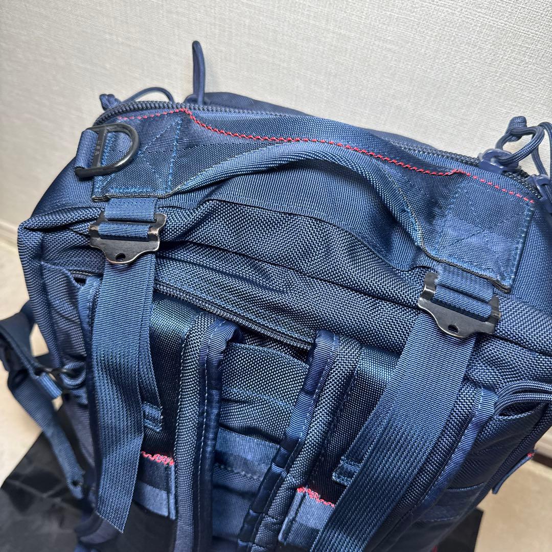 14 極美品　ブリーフィング　ビジネスバッグ　3way ブルー　ネイビー