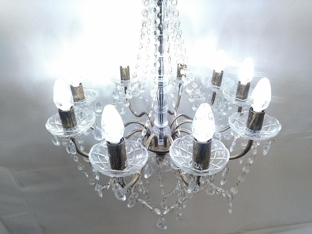 秋山貿易 ジュリエット LED 9灯 67B308887K シャンデリア ◇