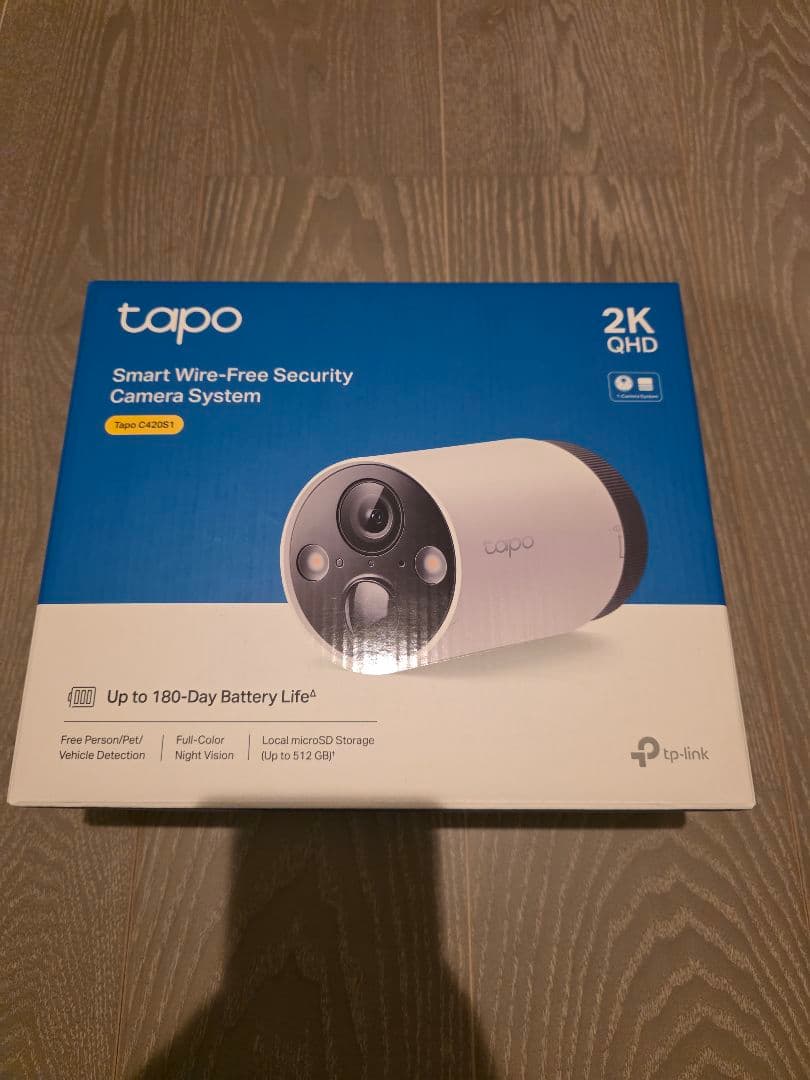 【2個セット&予備の充電池】防犯カメラ TpLink Tapo C420S1